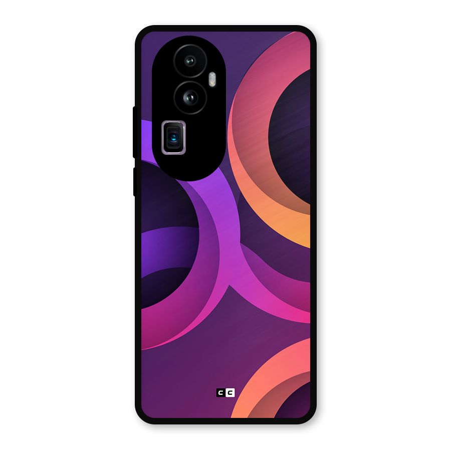 Gradient Rings Metal Back Case for Oppo Reno10 Pro Plus