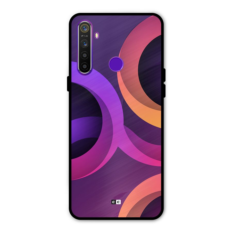Gradient Rings Metal Back Case for Realme 5i