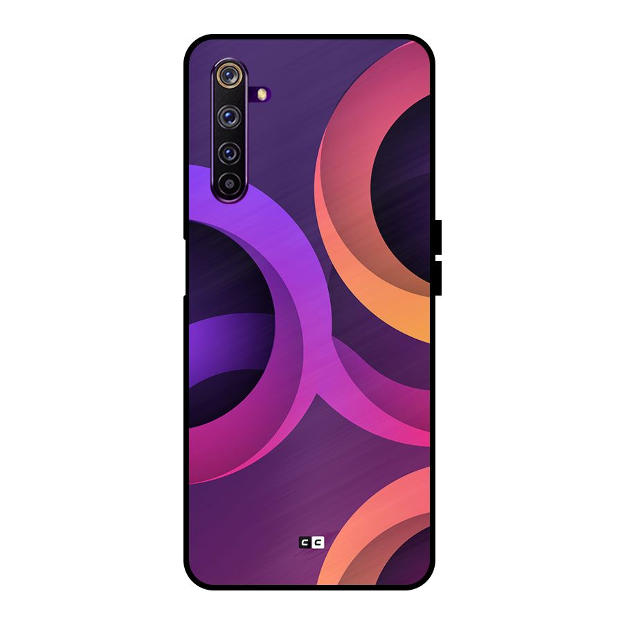 Gradient Rings Metal Back Case for Realme 6 Pro