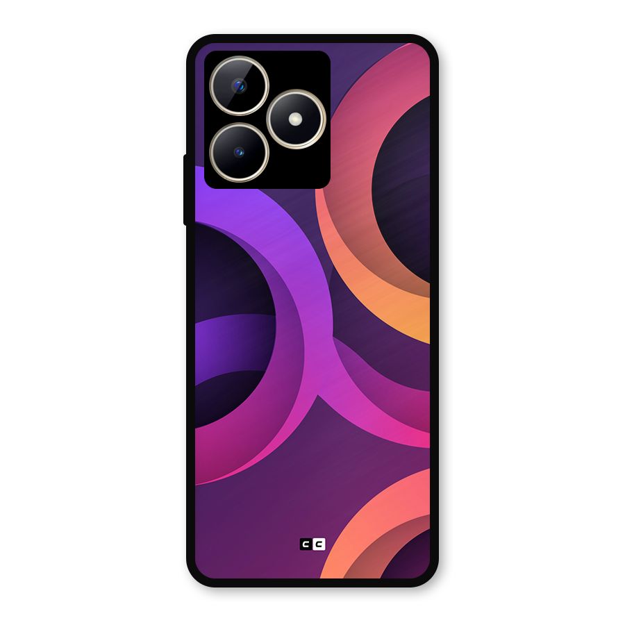 Gradient Rings Metal Back Case for Realme C53