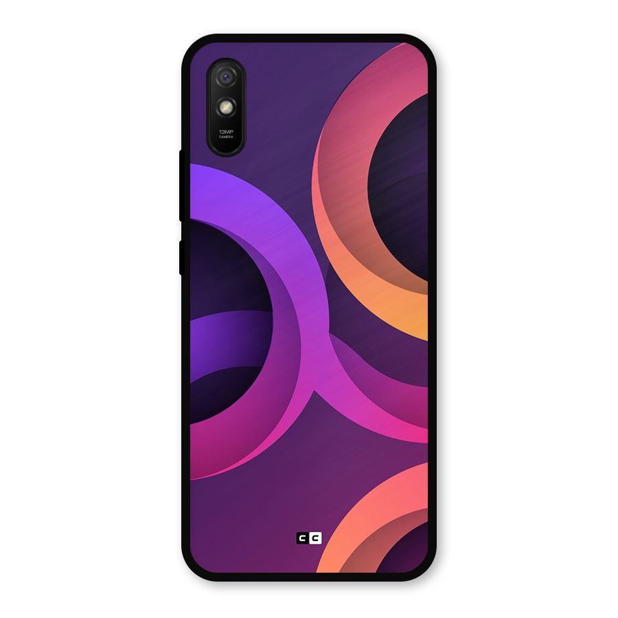 Gradient Rings Metal Back Case for Redmi 9i