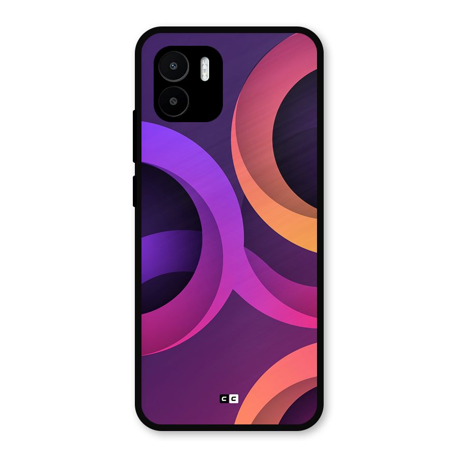 Gradient Rings Metal Back Case for Redmi A1