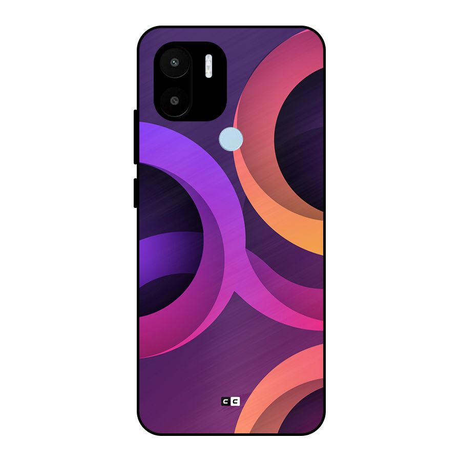 Gradient Rings Metal Back Case for Redmi A2 Plus