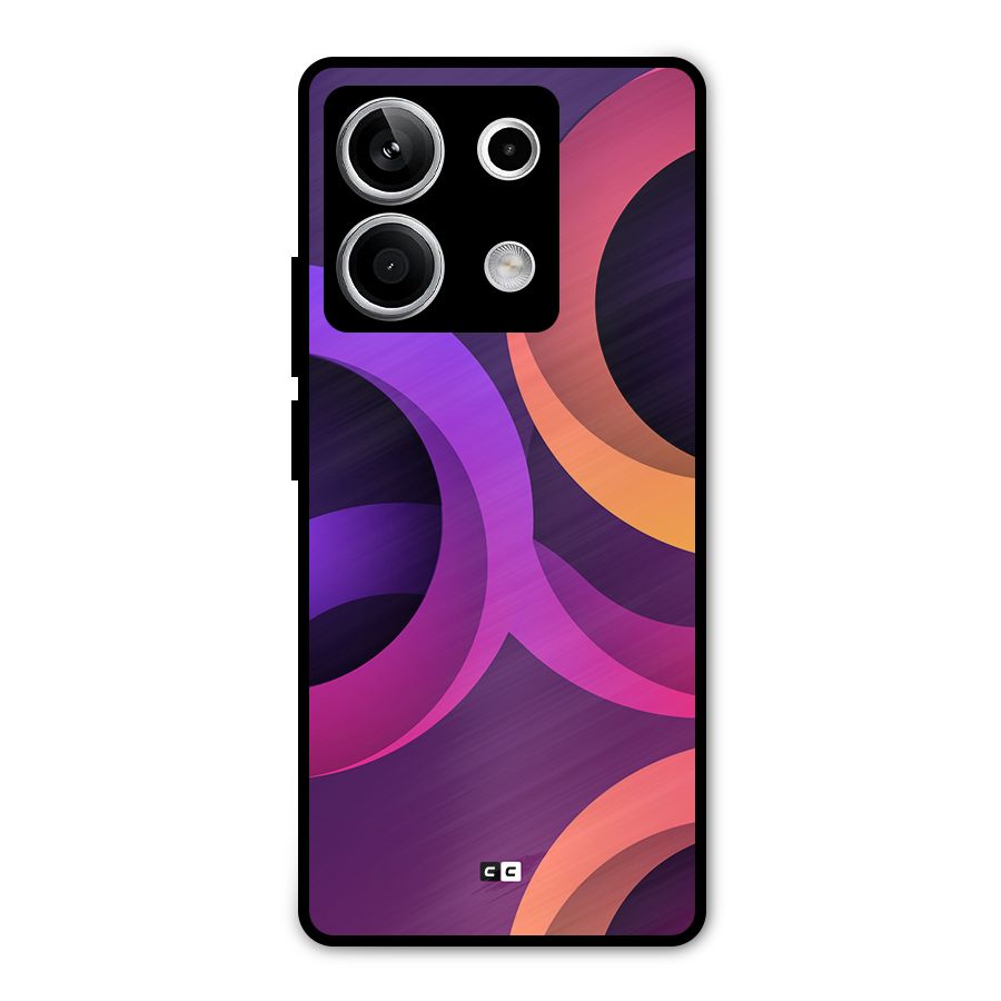 Gradient Rings Metal Back Case for Redmi Note 13 5G