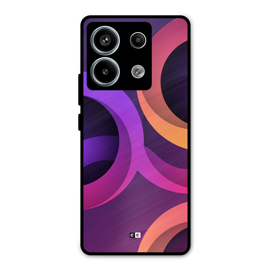 Gradient Rings Metal Back Case for Redmi Note 13 Pro 5G