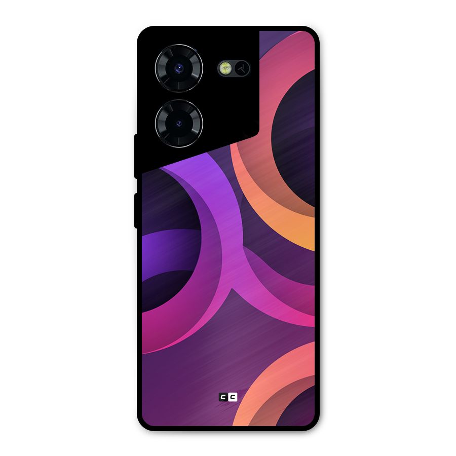 Gradient Rings Metal Back Case for Tecno Pova 5 Pro 5G