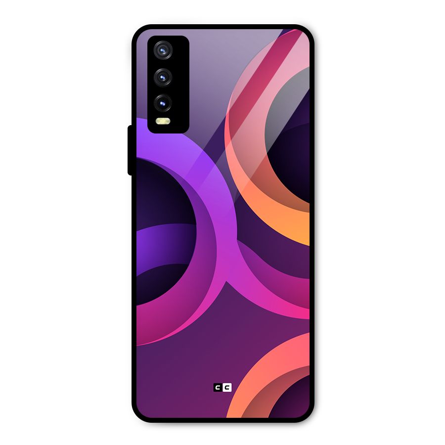 Gradient Rings Metal Back Case for Vivo Y20