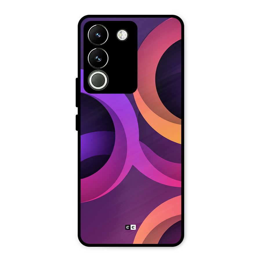 Gradient Rings Metal Back Case for Vivo Y200