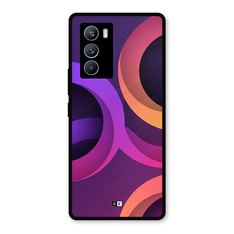 Gradient Rings Metal Back Case for iQOO 9 SE