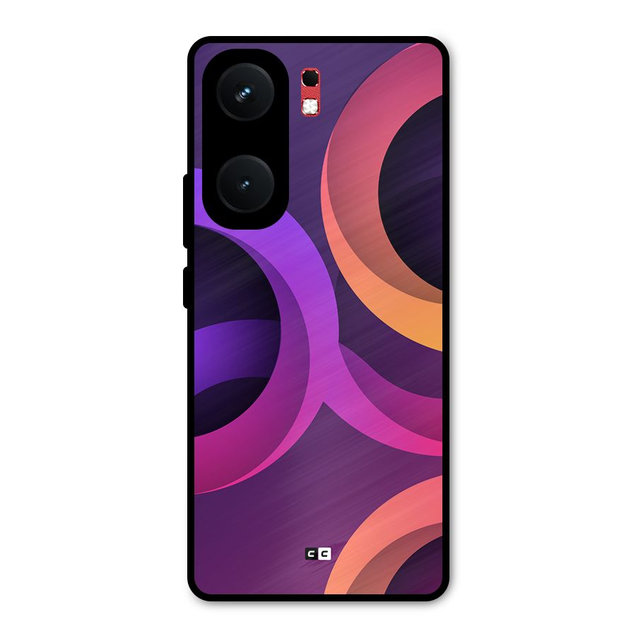 Gradient Rings Metal Back Case for iQOO Neo 9 Pro