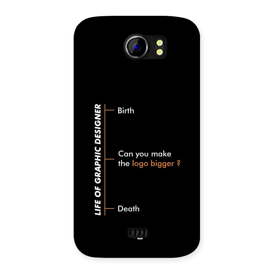 Graphic Designer Life Back Case for Canvas 2 A110