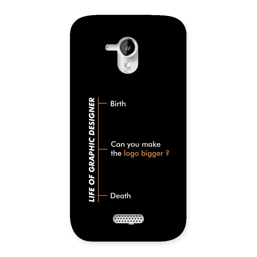 Graphic Designer Life Back Case for Canvas HD A116