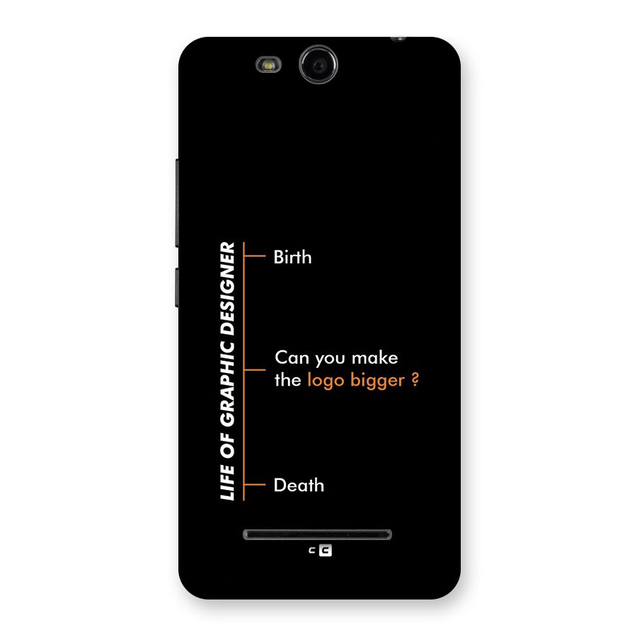 Graphic Designer Life Back Case for Canvas Juice 3 Q392