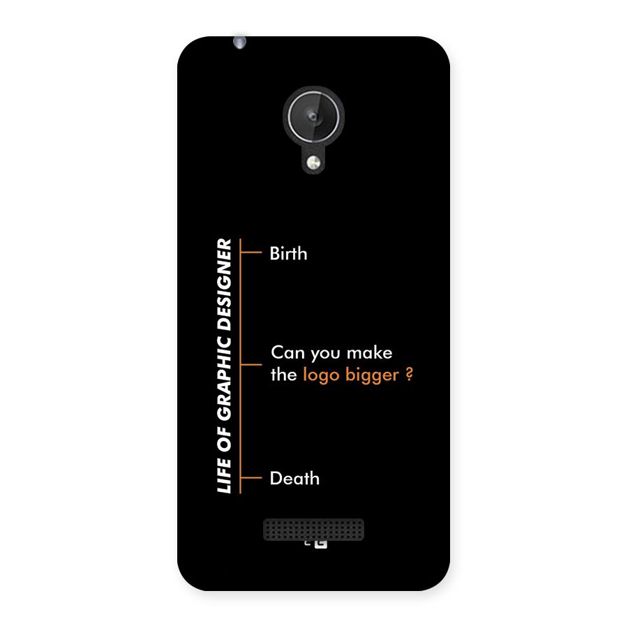 Graphic Designer Life Back Case for Canvas Spark Q380