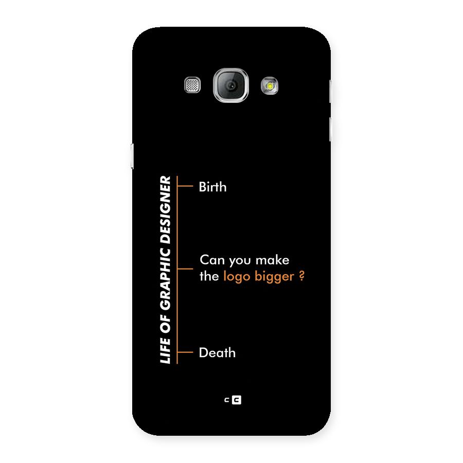 Graphic Designer Life Back Case for Galaxy A8