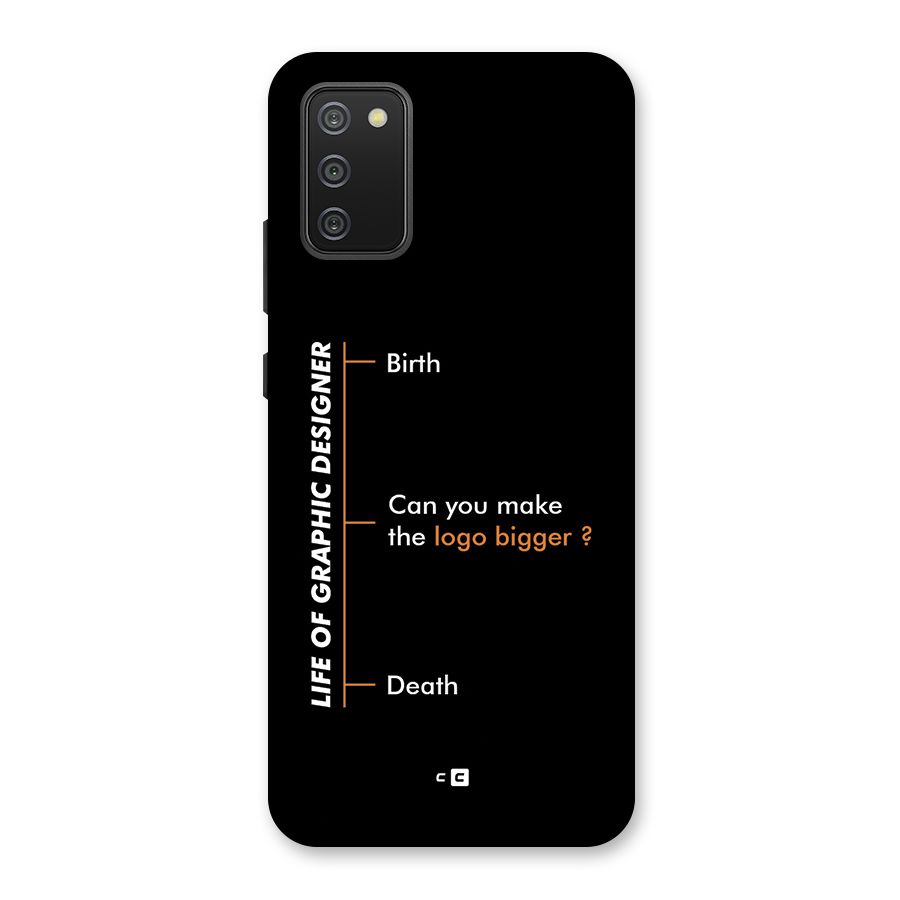 Graphic Designer Life Back Case for Galaxy F02s