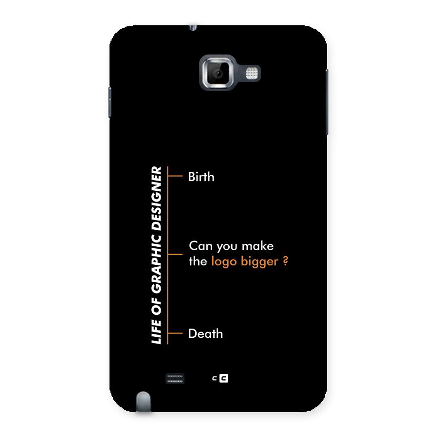 Graphic Designer Life Back Case for Galaxy Note