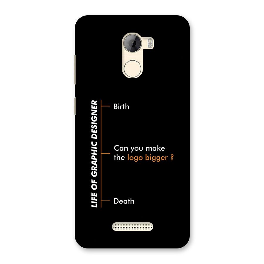 Graphic Designer Life Back Case for Gionee A1 LIte