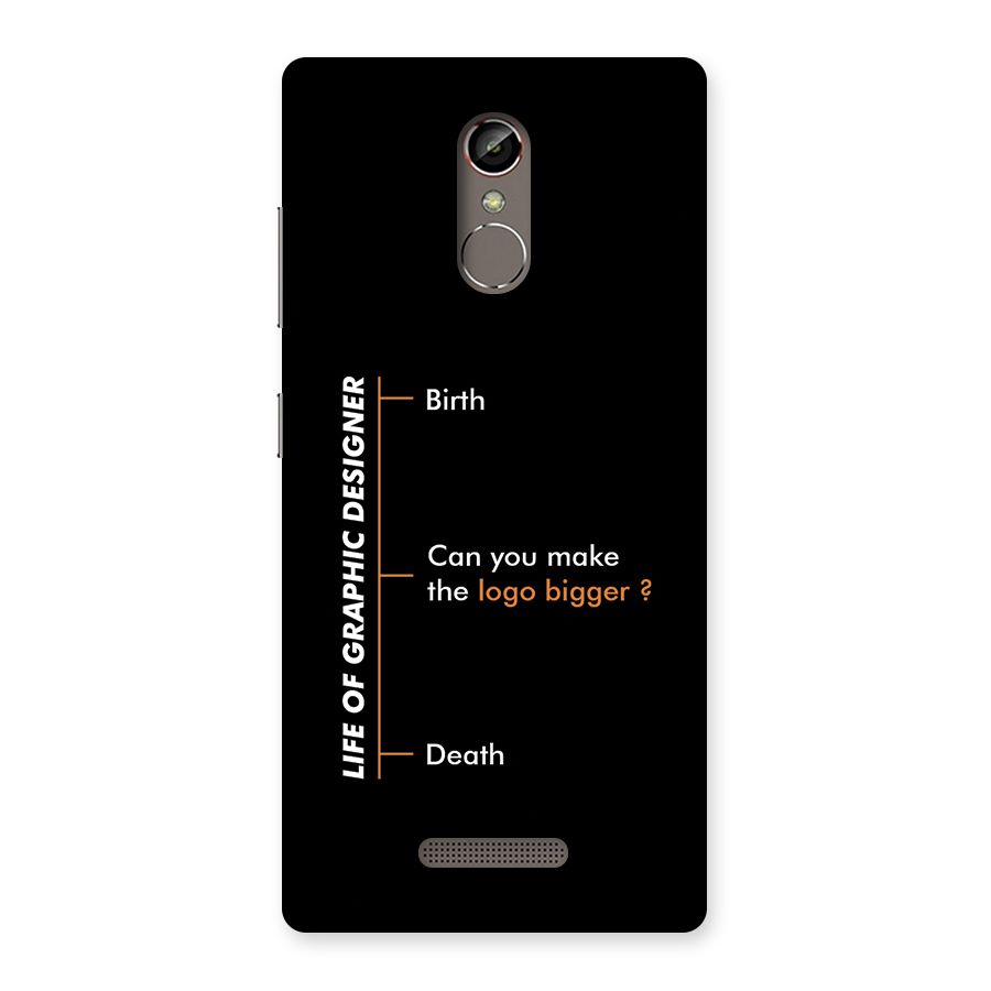 Graphic Designer Life Back Case for Gionee S6s