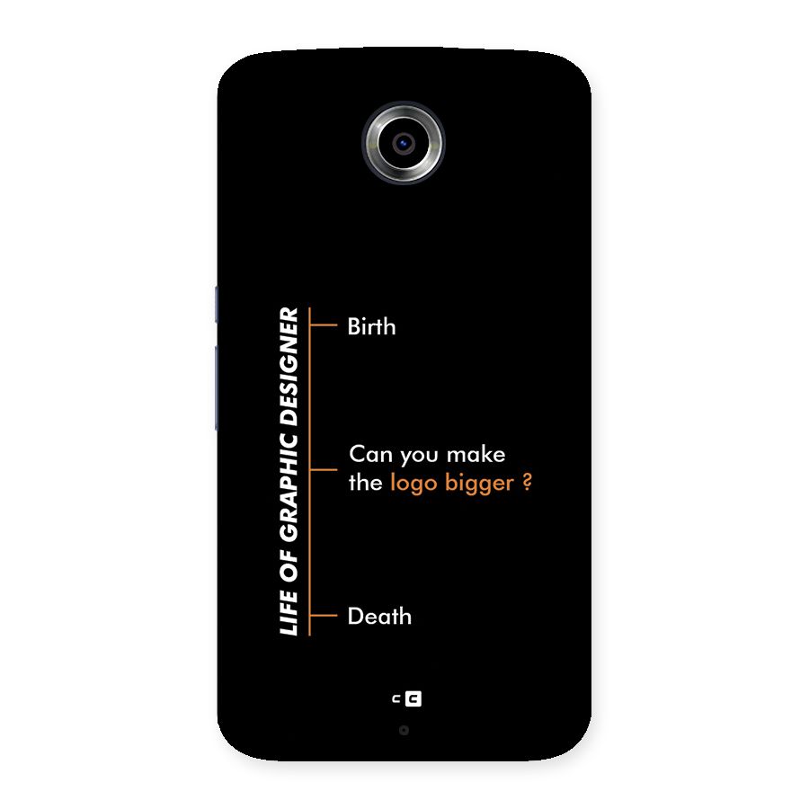 Graphic Designer Life Back Case for Google Nexus 6