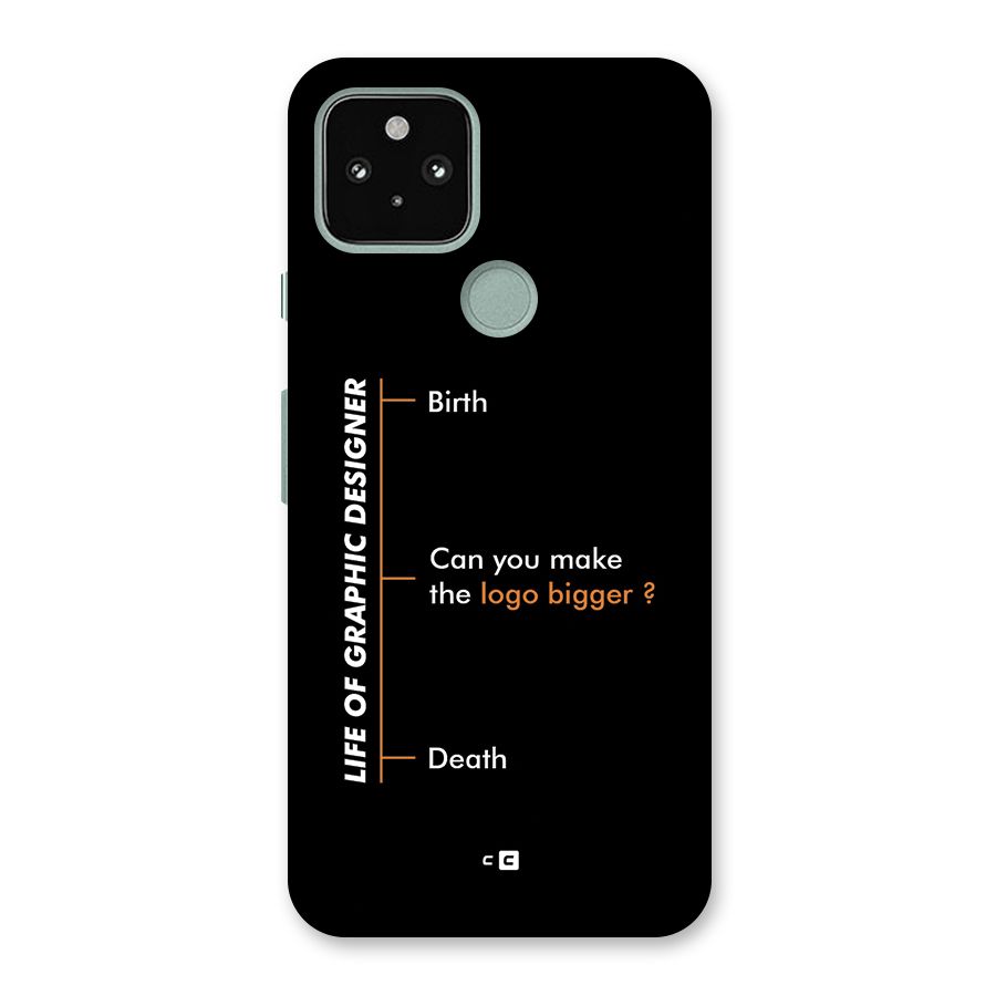 Graphic Designer Life Back Case for Google Pixel 5