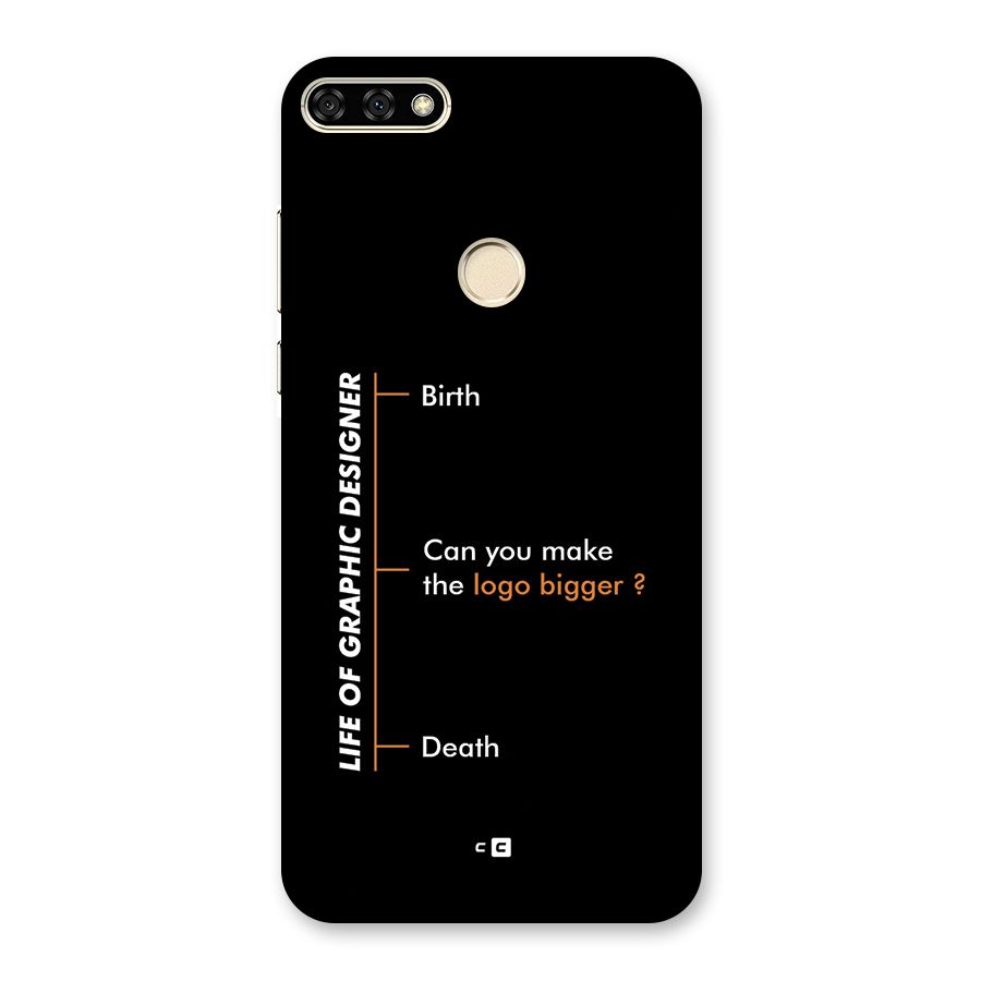 Graphic Designer Life Back Case for Honor 7A