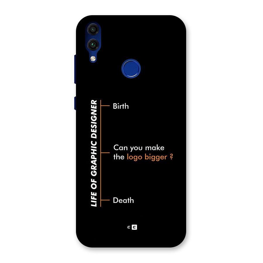 Graphic Designer Life Back Case for Honor 8C