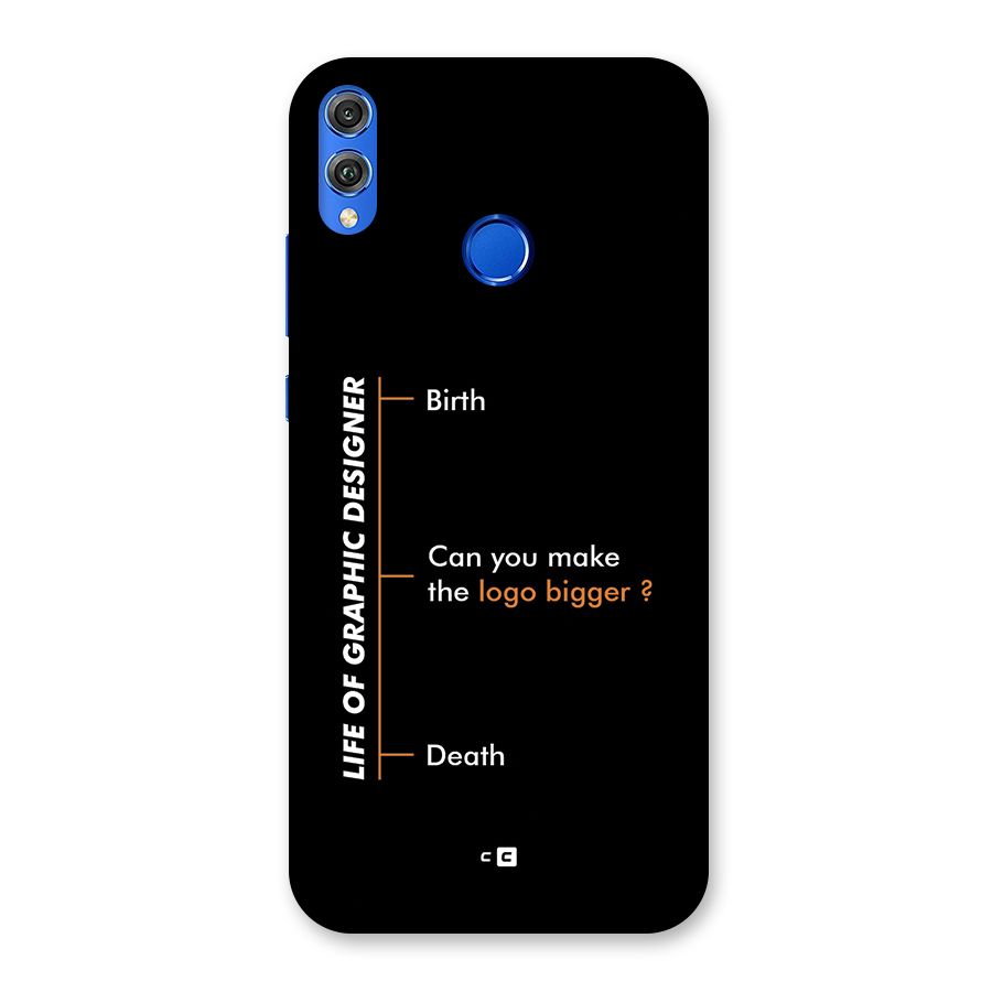 Graphic Designer Life Back Case for Honor 8X