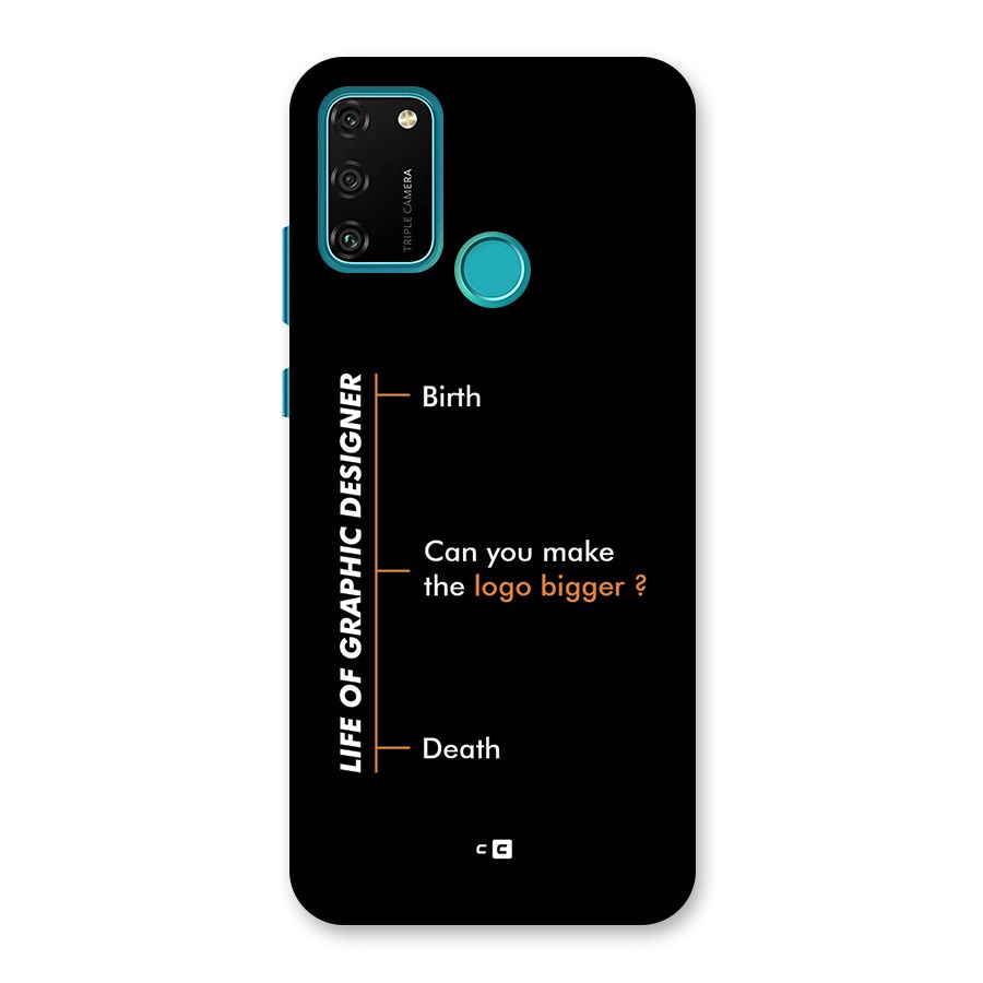 Graphic Designer Life Back Case for Honor 9A