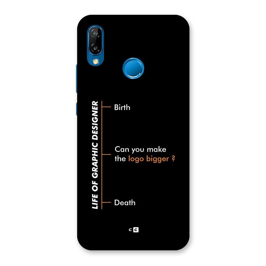 Graphic Designer Life Back Case for Huawei P20 Lite