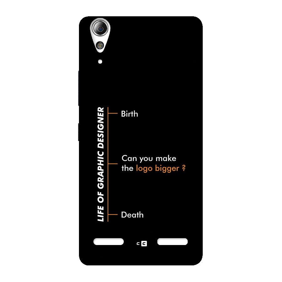 Graphic Designer Life Back Case for Lenovo A6000