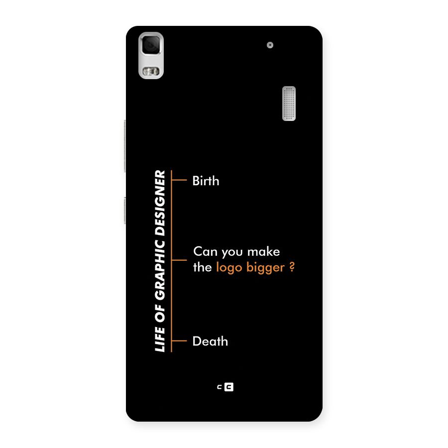 Graphic Designer Life Back Case for Lenovo A7000