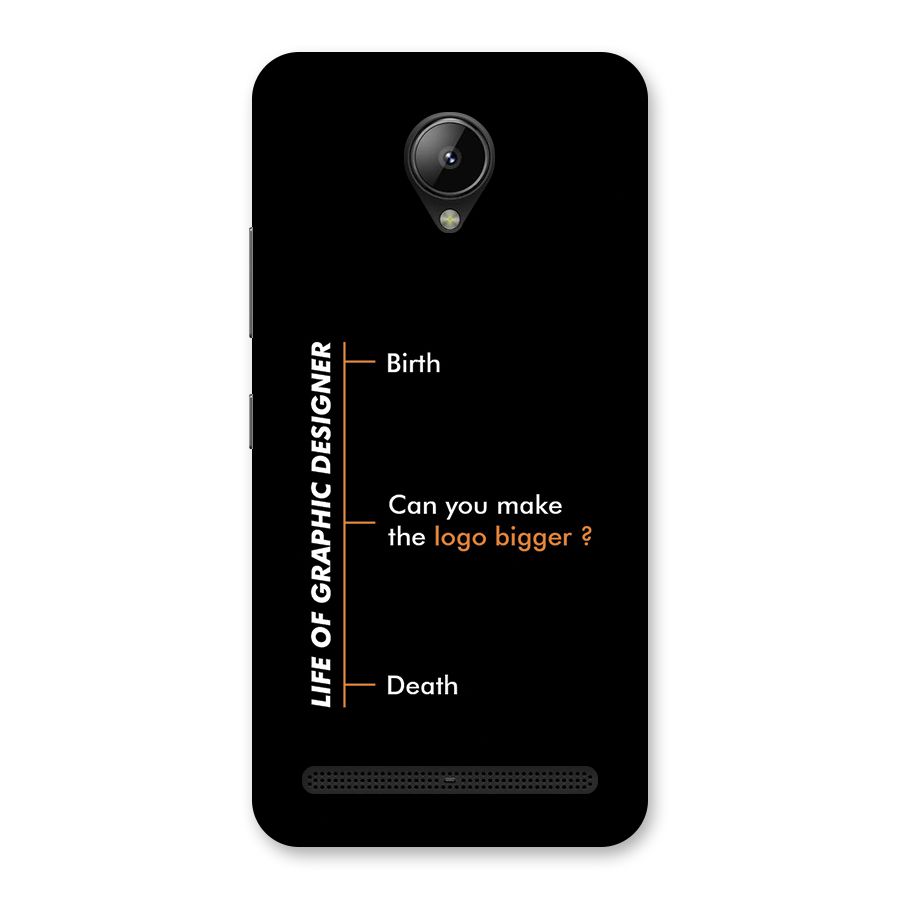 Graphic Designer Life Back Case for Lenovo C2