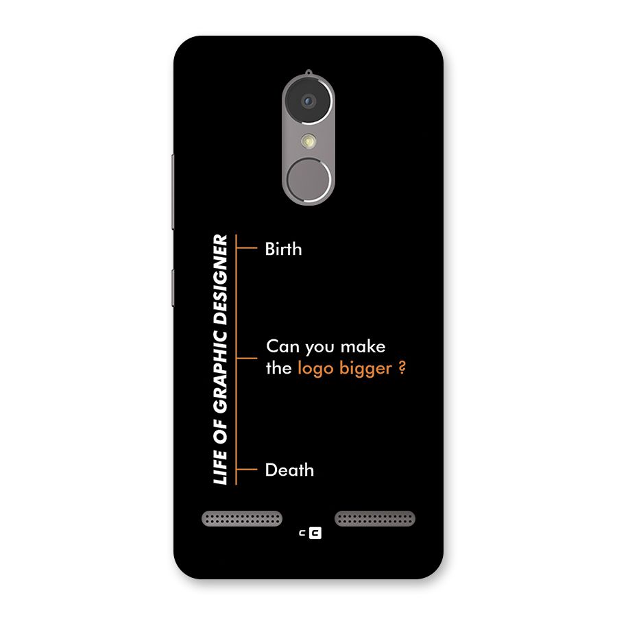 Graphic Designer Life Back Case for Lenovo K6