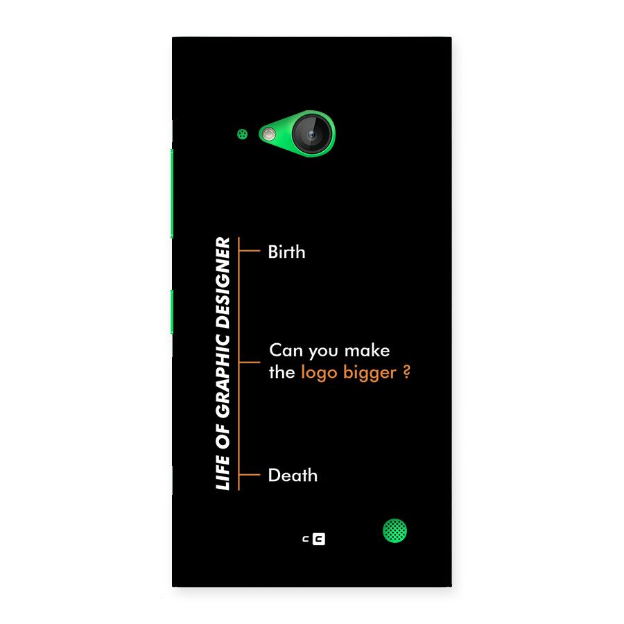 Graphic Designer Life Back Case for Lumia 730