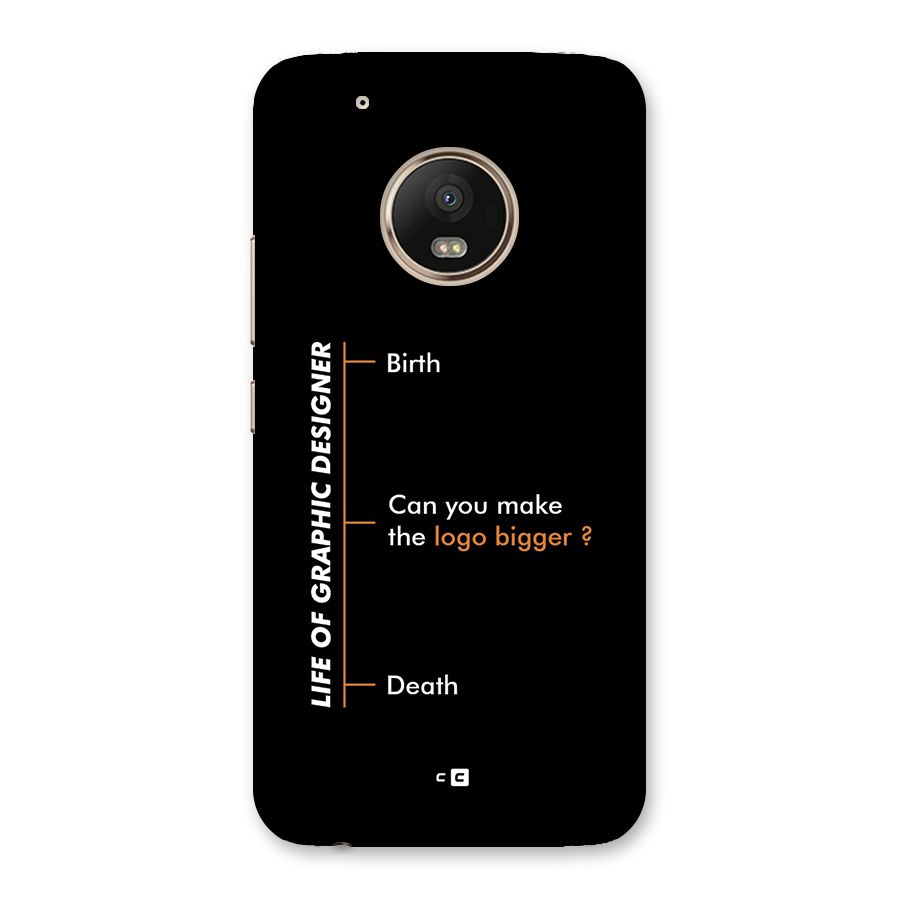 Graphic Designer Life Back Case for Moto G5 Plus