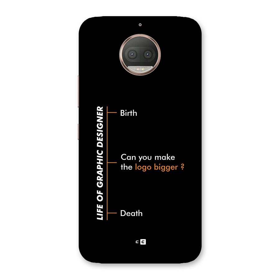 Graphic Designer Life Back Case for Moto G5s Plus