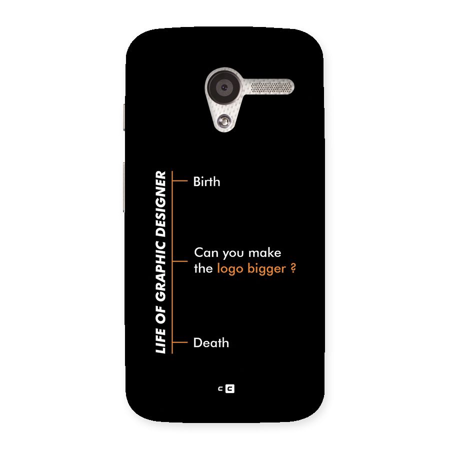 Graphic Designer Life Back Case for Moto X