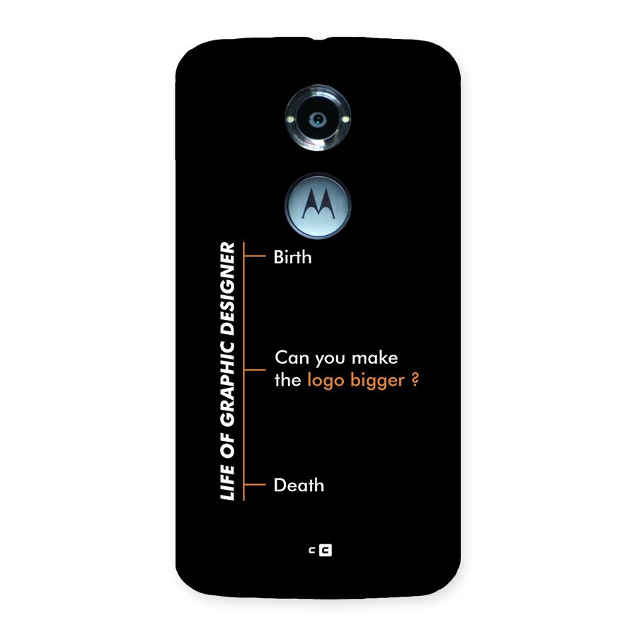 Graphic Designer Life Back Case for Moto X2