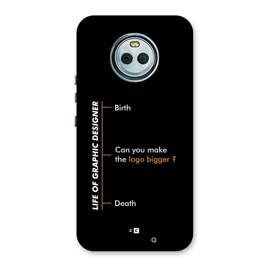 Graphic Designer Life Back Case for Moto X4