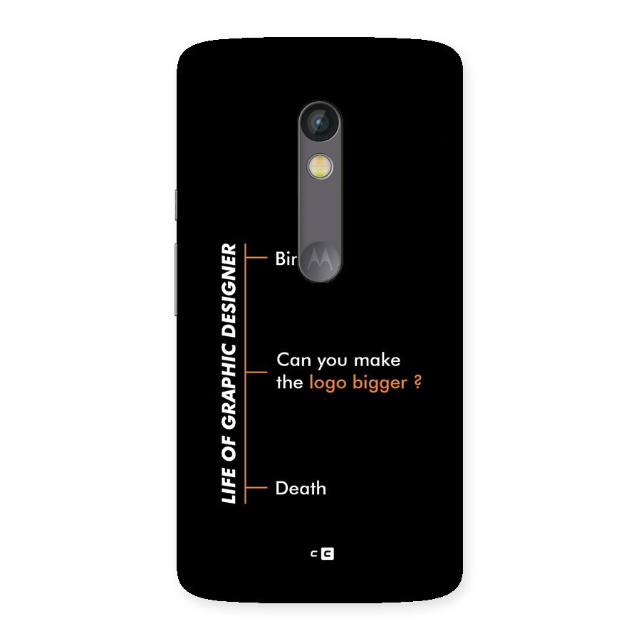 Graphic Designer Life Back Case for Moto X Play