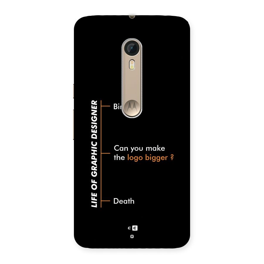 Graphic Designer Life Back Case for Moto X Style