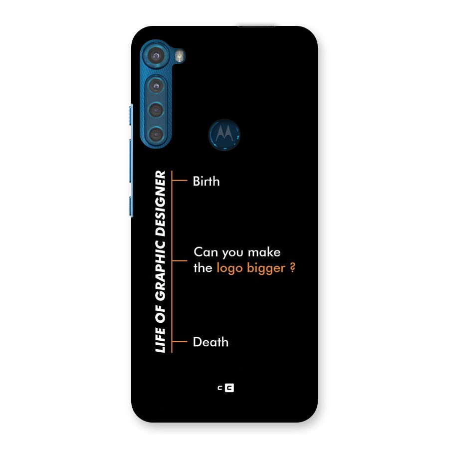 Graphic Designer Life Back Case for Motorola One Fusion Plus