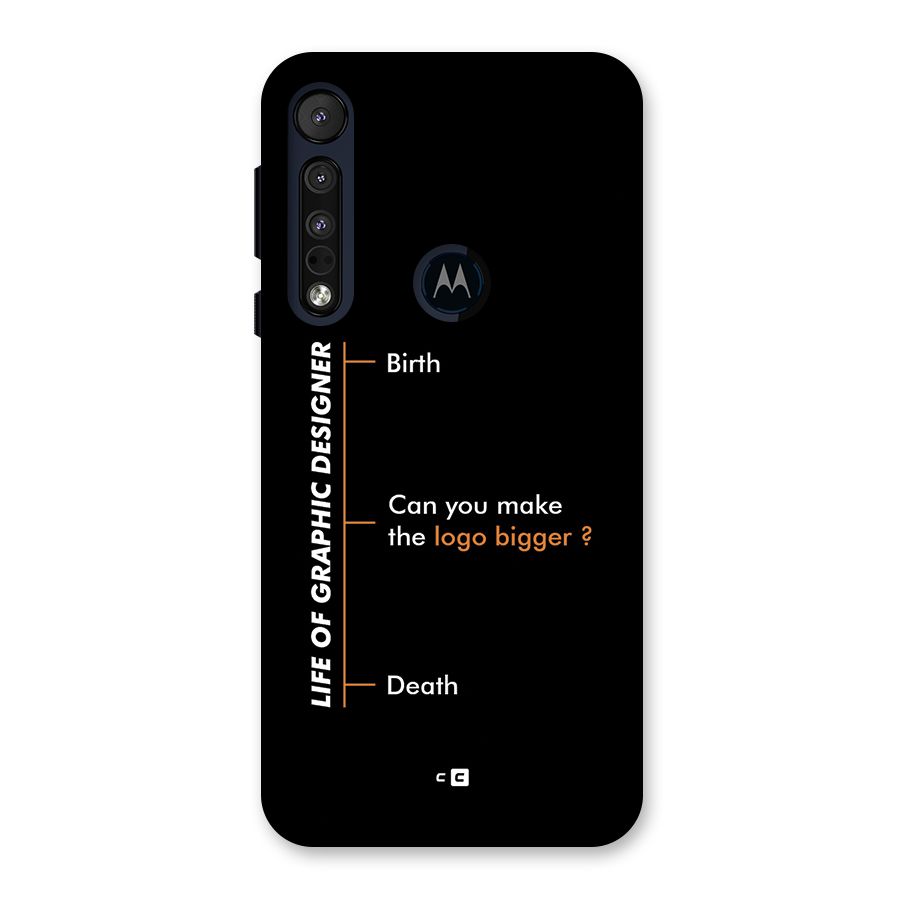 Graphic Designer Life Back Case for Motorola One Macro