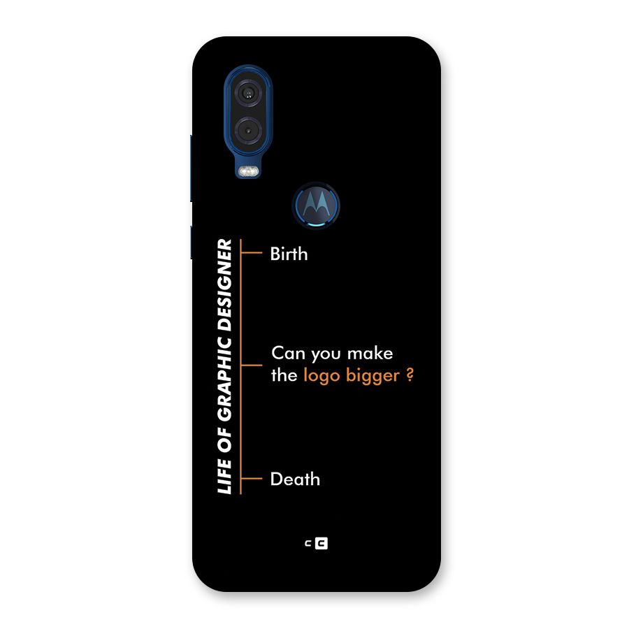 Graphic Designer Life Back Case for Motorola One Vision