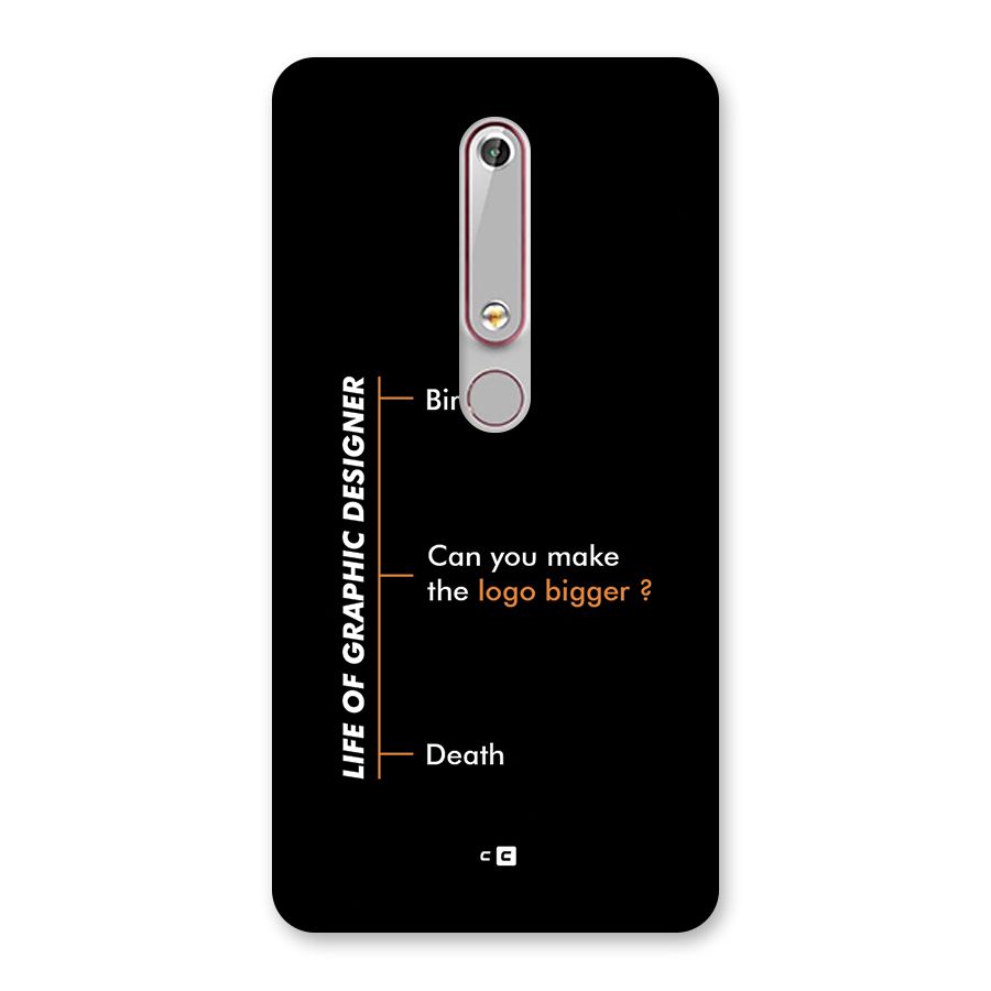 Graphic Designer Life Back Case for Nokia 6.1