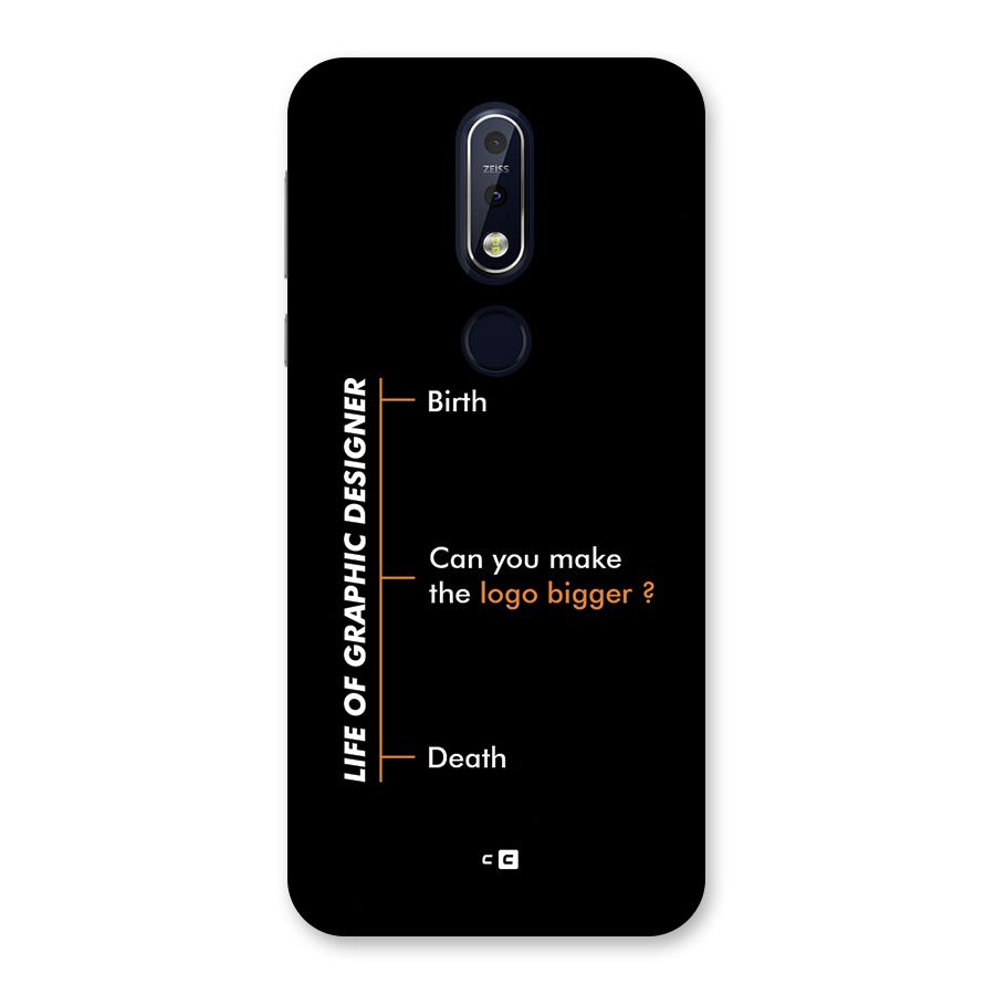 Graphic Designer Life Back Case for Nokia 7.1