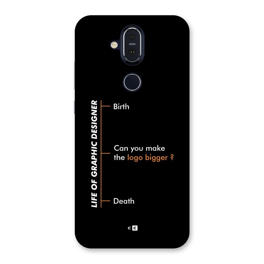 Graphic Designer Life Back Case for Nokia 8.1