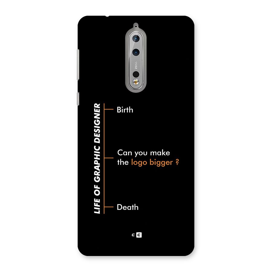 Graphic Designer Life Back Case for Nokia 8