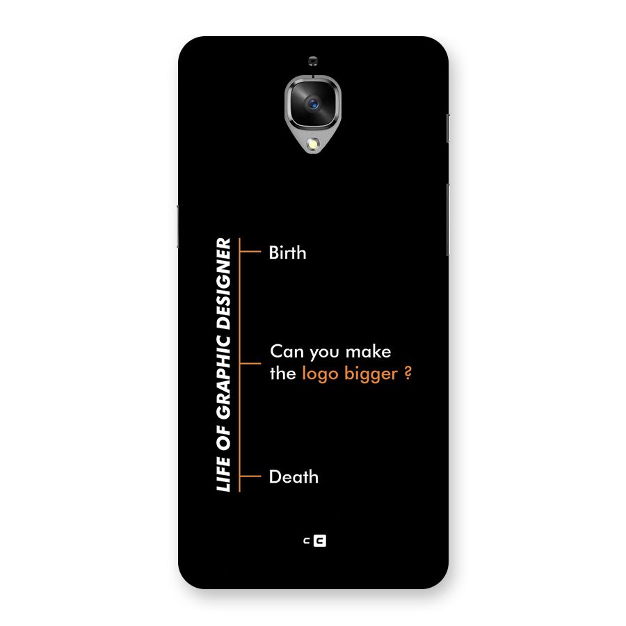 Graphic Designer Life Back Case for OnePlus 3